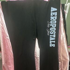 Aeropostale Black Sweatpants with White Logo